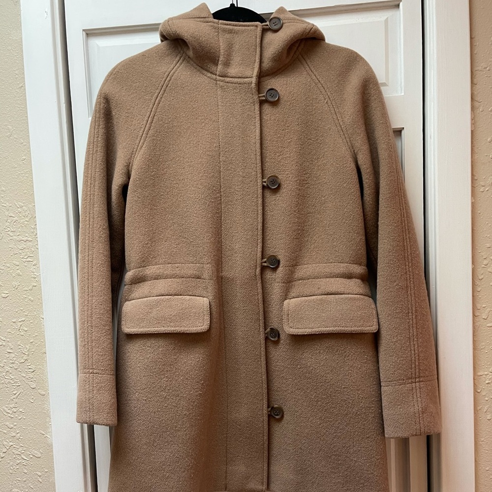 Jcrew Caramel wool Coat size 0
